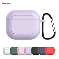 Ultra-thin Case for Apple Airpods 3 Protective Silicone with Keychain Earphone Cover Wireless Bluetooth Audio Accessories