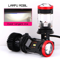 Bohlam LED Mobil Y7D H4 - Lampu Depan Fisheye Anti Silau Plug & Play, 6000K Putih Terang, Nyaman di 