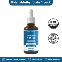 Triquetra Organic Kids Methylfolate + Methyl B12 Cofactor - Organic Berry Flavor Liquid Form 5-MTHF