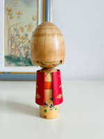 日本昭和 中古玩具 kokeshi木芥子木偶和服女偶置物擺飾
