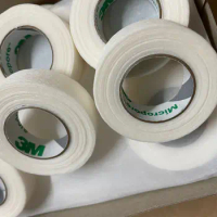 24 Pcs 3M Micropore Tape Breathable Tapes for Lash Extension Surgical Paper Tape 1530-0 1/2" 10yd 9.1m 1.2cm Width