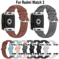 Soft PU Leather Smartwatch Bands Strap for Redmi watch 3 Mi watch 3 Women Men Replacement Leather Straps Watchband Bracelet