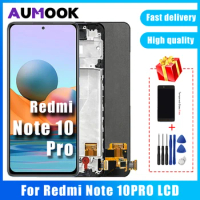 Original AMOLED for Redmi Note 10Pro Display Touch Screen With Frame Digitizer Assembly For Xiaomi Redmi Note10Pro LCD