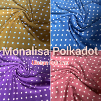 Kain Wolfis Polkadot Ukuran Bulat 1cm Harga Setengah Meter Bahan Halus Lembut Cocok Untuk Couple Sar
