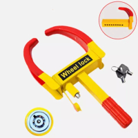 ที่ล็อคล้อรถยนต์，Heavy Duty Car Wheel Lock Clamp Boat Tyre Claw Trailer รถบรรทุกรถ ATV รถกอล์ฟ RV รถ