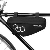 B-SOUL Bike Triangle Bag Bicycle Front Frame Tube Bag Frame Bag MTB Cycling Tool Accessories Storage Bag Pouch Bike Accessories