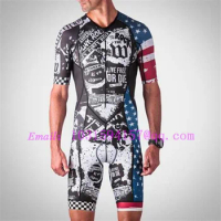 usa flag custom clothing men body wear bike kits cycling skinsuit triathlon ropa ciclismo running skin suit speedsuit swimwear