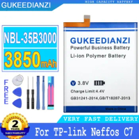 3850mAh GUKEEDIANZI Battery NBL-35B3000 For TP-link Neffos C7 TP910A TP910C Mobile Phone Big Power Bateria with Free Tools