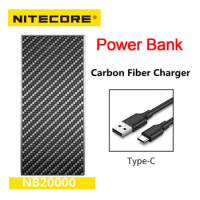 Nitecore NB20000 Mobile Power Bank PD Quick Charge With charger for Smart Watch Earphone iPhone Xiaomi Outdoors for 2-3 days