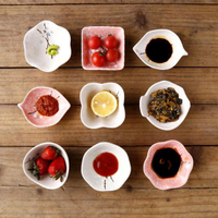 手繪日式餐具陶瓷味碟家用油碟醬醋小碟子日式調料小吃蘸料盤