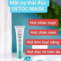 Mặt Nạ Thải Độc Da DETOX MASK Drlacir Chiết Xuất Bùn Núi Lửa và Than Hoạt Tính