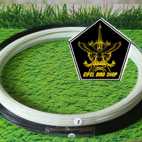 JERUJI FIBER 1MM 100METER HITAM&PUTIH ruji fiber sangkar dan layang2