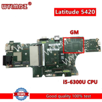 CORE_V With i5-6300U CPU Notebook Mainboard For Dell Latitude 5420 Laptop Motherboard CN: 03T7WW