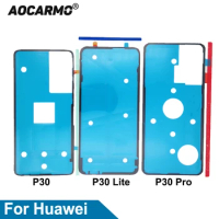 Aocarmo For Huawei P30 / P30 Lite / P30 Pro / Nova 4e Back Battery Cover Adhesive Rear Door Frame Glue Tape Sticker Replacement