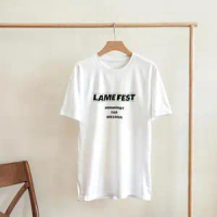 แบรนด์ Vintage Nirvana Lamefest 1989 T- Shirt Seattle Grunge Concert Tee เหมาะสำหรับการแต่งชั้น คุณภ