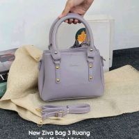 New Ziva bag slingbag selempang Tas wanita kasual formal kondangan Kulit PU Polos