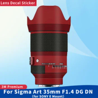 For Sigma Art 35mm F1.4 DG DN for SONY E Mount Camera Lens Skin Anti-Scratch Protective Film Body Protector Sticker ART35 F/1.4