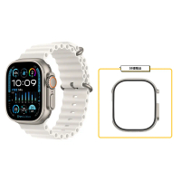 Apple Watch Ultra 2 海洋錶帶 白色＋保護殼
