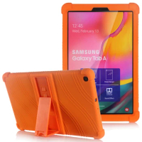 Case for Samsung Galaxy Tab S7 Plus S6 Lite 10.4 SM-P610 A 10.1 T510 T290 S5E A7 T500 8.7 T220 Silicone Shockproof Stand Cover