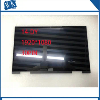 14 "LCD for HP Pavilion X360 cabrio 14-DY 14M-DY 14-dy LCD ekran dokunmatik ekran Digitizer meclisi yedek çerçeve 1920X1080
