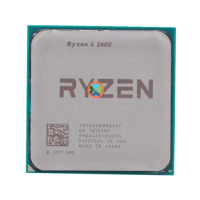 Ryzen 5 2600 R5 2600 3.4 GHz Six-Core Twelve-Thread 65W CPU Processor YD2600BBM6IAF Socket AM4