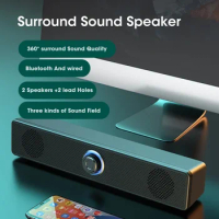 Bluetooth 4D Surround Speaker Home Theater Bass Sound System Computer Soundbar For TV Subwoofer Wired Stereo Strong