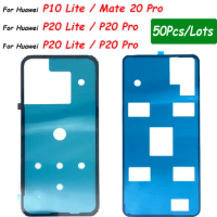 50Pcs， New Back Battery Cover Door Sticker Adhesive Glue Tape For Huawei P30 Lite P10 Lite P20 Pro P20 Lite P40 Pro P30 Pro