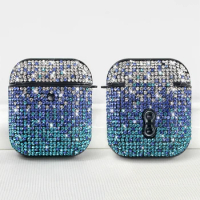 for Airpods 2 1 Pro Rhinestone Crystal Case Bling Diamond Earphone Protective Cover