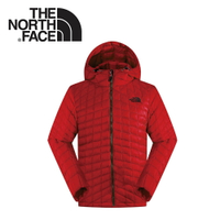 【The North Face 男 ThermoBall暖魔球 保暖兜帽外套 紅】C938/暖魔球外套