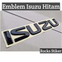 Emblem logo mobil ISUZU elf nkr nmr kabin depan warna hitam