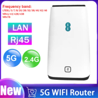 5G Wireless Router Support RJ45 LAN Port 5G Portable Router 2.4G&amp;5G Wireless Gigabit Router 802.11ac for Indoor Home Office