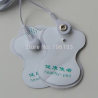 50pcs/lot health herald white Electrode Pads patch for Tens EMS Acupuncture,Slimming massager , Digital Therapy Massage Machine