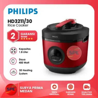 RICE COOKER PHILIPS KAPASITAS 1.8 LITER HD3211 GARANSI RESMI (MEDAN)
