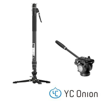 YC Onion 洋蔥工廠 PINETA Pro Monopod 松塔專業版碳纖單腳架 + FH60S 液壓雲台套裝 MQP16260S