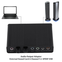音頻輸出適配器外部聲卡 6 通道 5.1 Spdif Usb 光卡