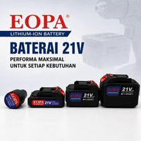 Eopa Baterai Li-ion berkualitas tinggi, cocok untuk berbagai alat listrik seperti bor, chainsaw, dan