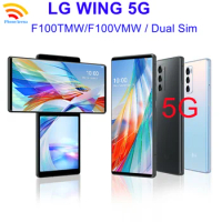 LG WING 5G F100VMW F100TMW Dual Sim【97% New】6.8" Rotating Dual Screen 8GB 256GB NFC Snapdragon Original Gaming