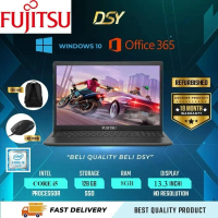 (Refurbished) FUJITSU U938 Laptop PC | Warranty 18 Month | INTEL CORE I5-7GEN | DDR4 8GB RAM | SSD 1