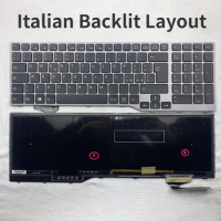 Italian Backlit Laptop Keyboard For Fujistu E754 Lifebook E557 E753 E756 E554 E556 IT Layout