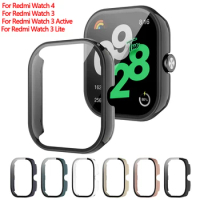 PC Case+Tempered Glass For Xiaomi Redmi Watch 4 Anti-scratch Screen Protector Shell For Xiaomi Redmi Watch 3 Active/Lite Cover