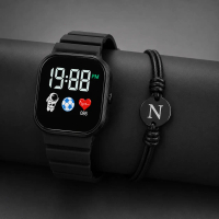 FREE GELANG JAM TANGAN ANAK COWOK DIGITAL LED SPORT KEKINIAN TALI KARET KEREN UNTUK PRIA UMUR 5-7 TA