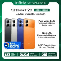 Infinix Smart 20 4/128GB - Up to 8GB Extended RAM - Mediatek Helio G81 - 6.78” - 8MP - 5200 mAh - IP