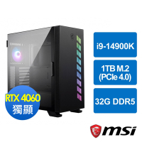 微星Z790平台[玄光遊俠]i9-14900K/32G/RTX 4060/1TB_M2