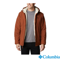 Columbia 哥倫比亞 男款 - 防小雨連帽翻毛外套-棕褐色 UWE83710TN