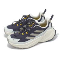 【adidas 愛迪達】x 國家地理 越野跑鞋 Terrex Trailmaker 2 GTX 女鞋 米白 紫 防水 愛迪達(JP7065)