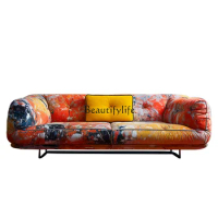 Colorful Dream Painted Fabric Sofa Italian Art Furniture