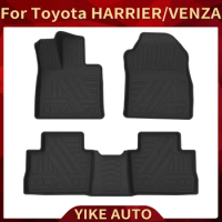 For Toyota HARRIER XU60 XU80 VENZA LHD RHD 2014-2023 Auto Car Floor Mats All-Weather TPE Foot Mats Odorless Pad Accessories