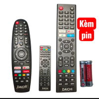 Điều khiển tivi Daichi giọng nói và mẫu thường, remote tv daiichi smart/led/lcd 32inh