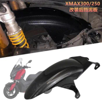 For YAMAHA XMAX300 XMAX250 XMAX 300 250 X-MAX Motorcycle Accessories Carbon fiber Rear Fender Mudguard Mudflap Guard Cover