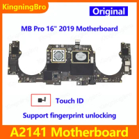 Original A2141 Motherboard i7 i9 16GB 32GB For MacBook Pro 16" A2141 Logic Board With Touch ID 2019 Year